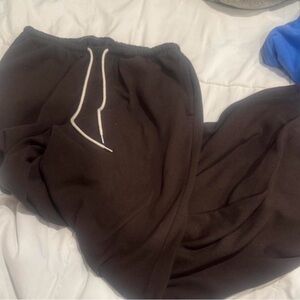 Brown Brandy Anastasia Wide Leg Sweatpants